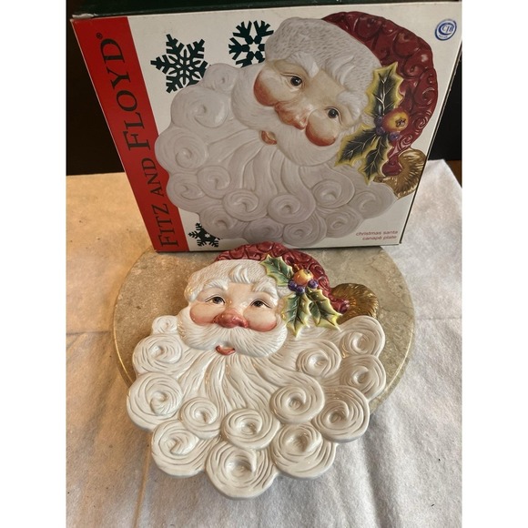 Fitz and Floyd Other - Fitz And Floyd Santa Christmas Canapé Plate